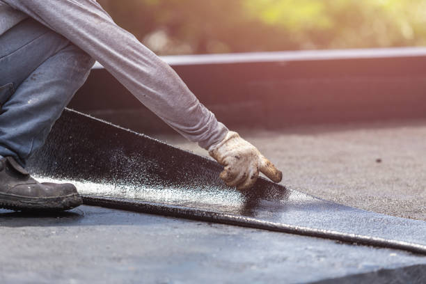 Professional Waterproofing technician working in Bitely, MI